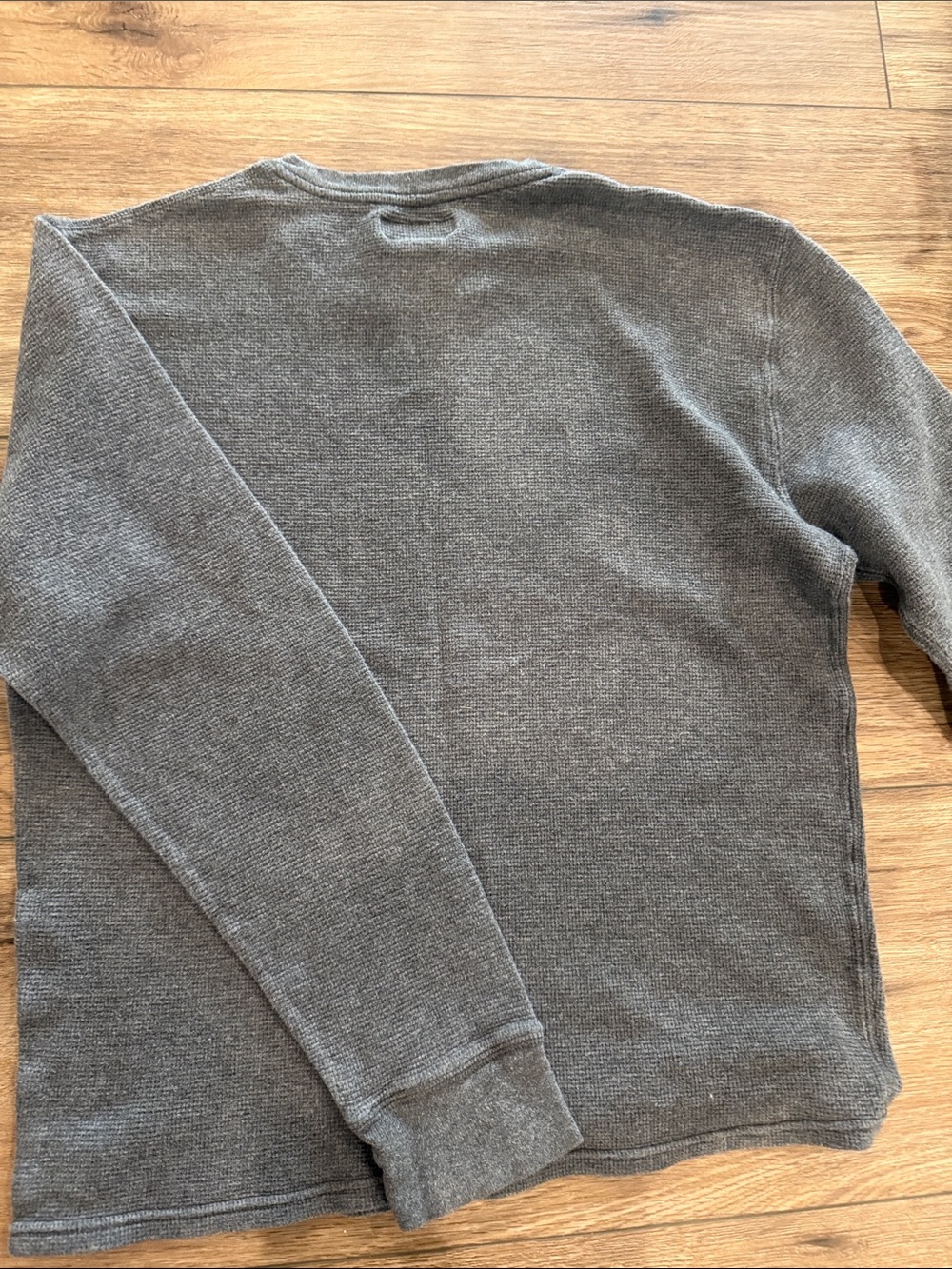 Polo by Ralph Lauren Gray Crewneck Sweater with Contrast Trim - Picture 3 of 4
